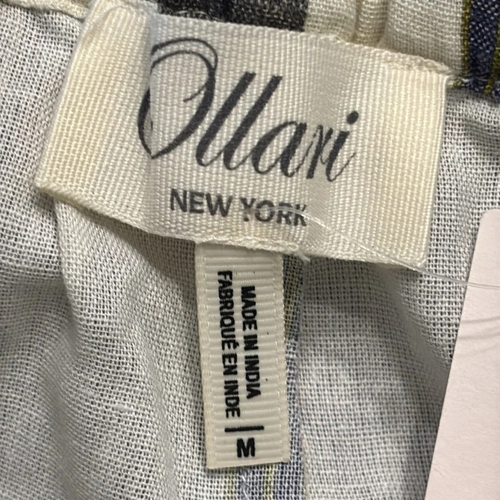 NOT 4 SALE Ollari Anthropologie Ikat Print Wide Leg Pom Pom Embellishment Pants - Picture 12 of 16